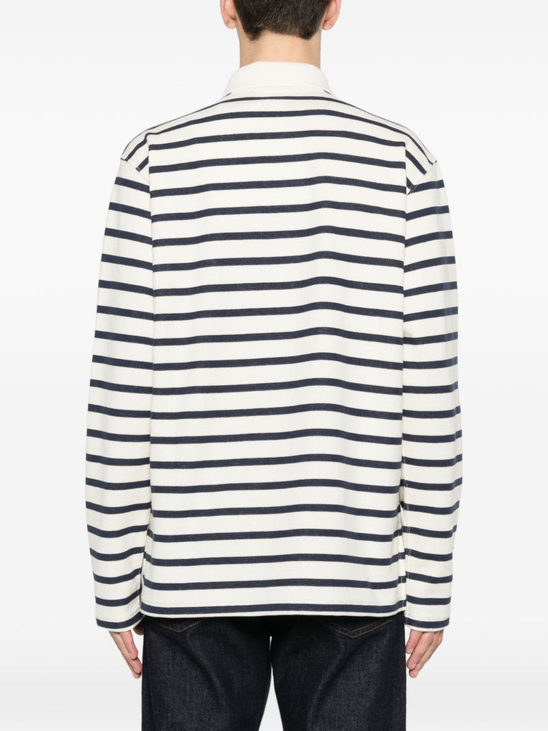 Junya Watanabe Junya Watanabe Striped cotton polo shirt