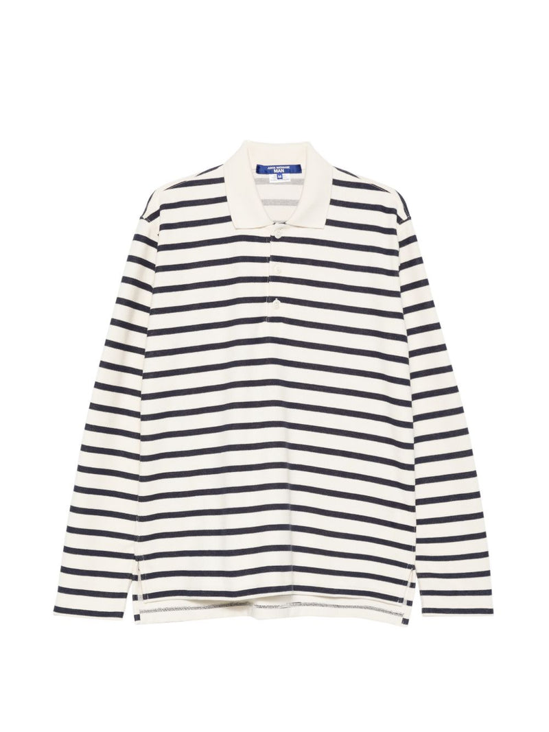 Junya Watanabe Junya Watanabe Striped cotton polo shirt