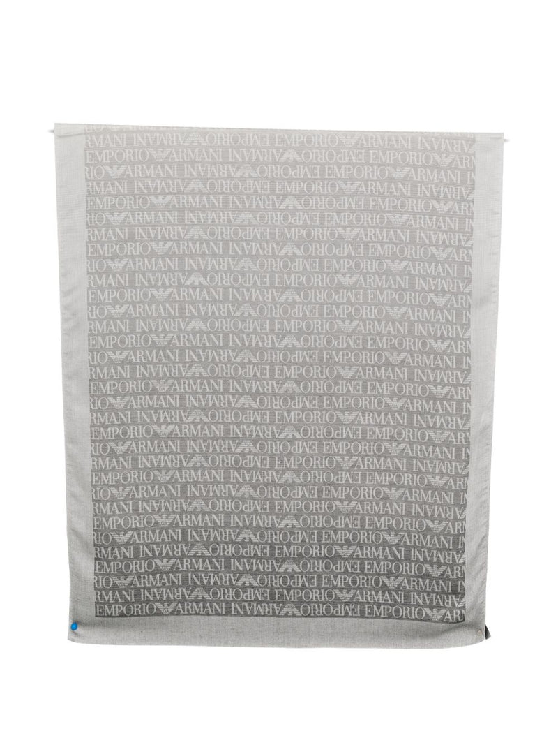 Emporio Armani Allover logo stole | Urbalenti™ NYC