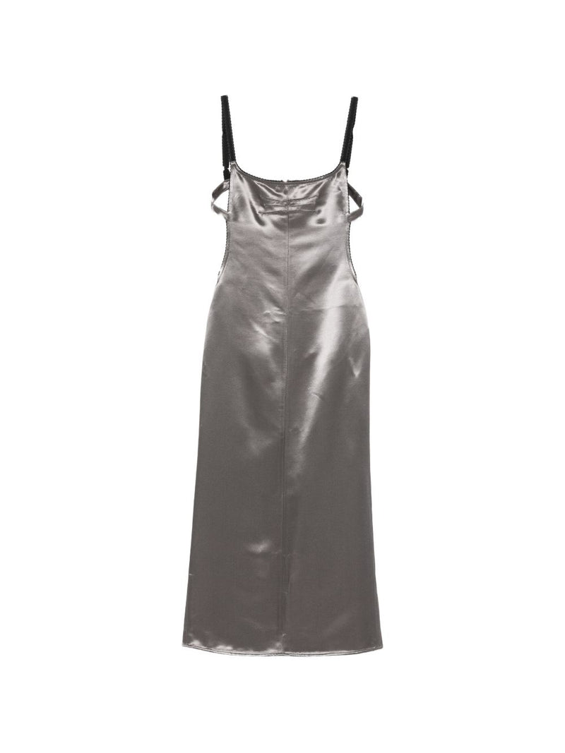 THE ATTICO FAshION Satin midi dress | Urbalenti™ NYC