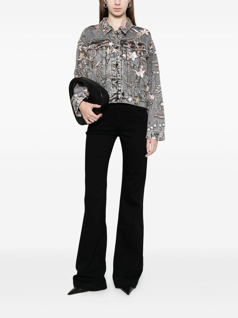MINIME PARIS Printed denim jacket | Urbalenti™ NYC
