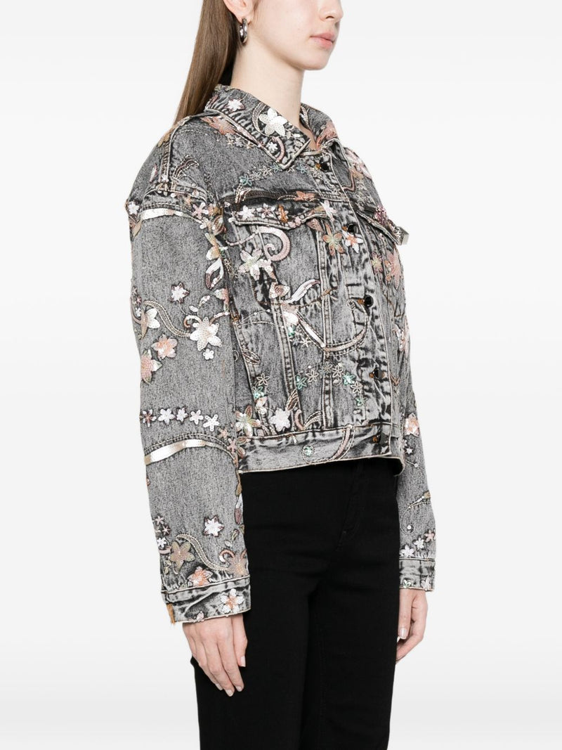 MINIME PARIS Printed denim jacket | Urbalenti™ NYC