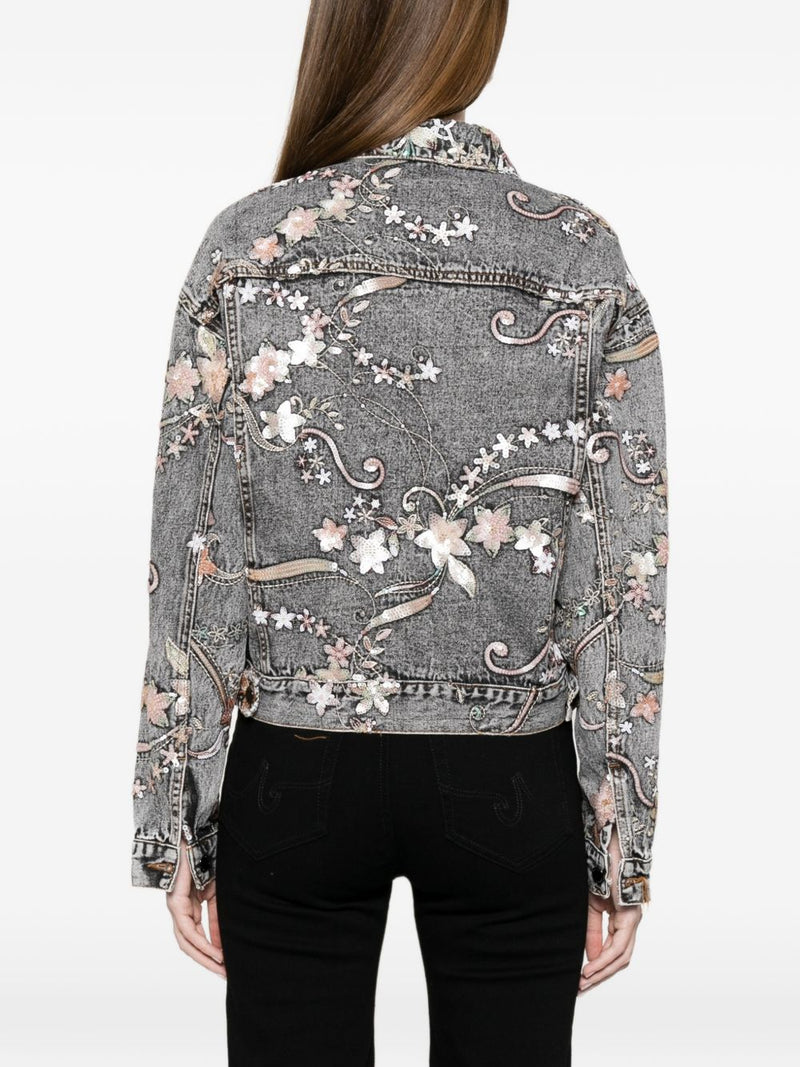 MINIME PARIS Printed denim jacket | Urbalenti™ NYC