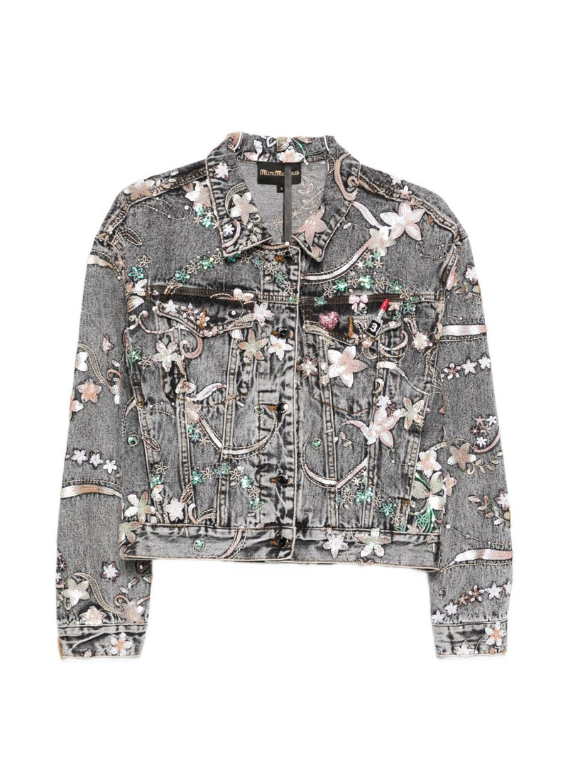 MINIME PARIS Printed denim jacket | Urbalenti™ NYC