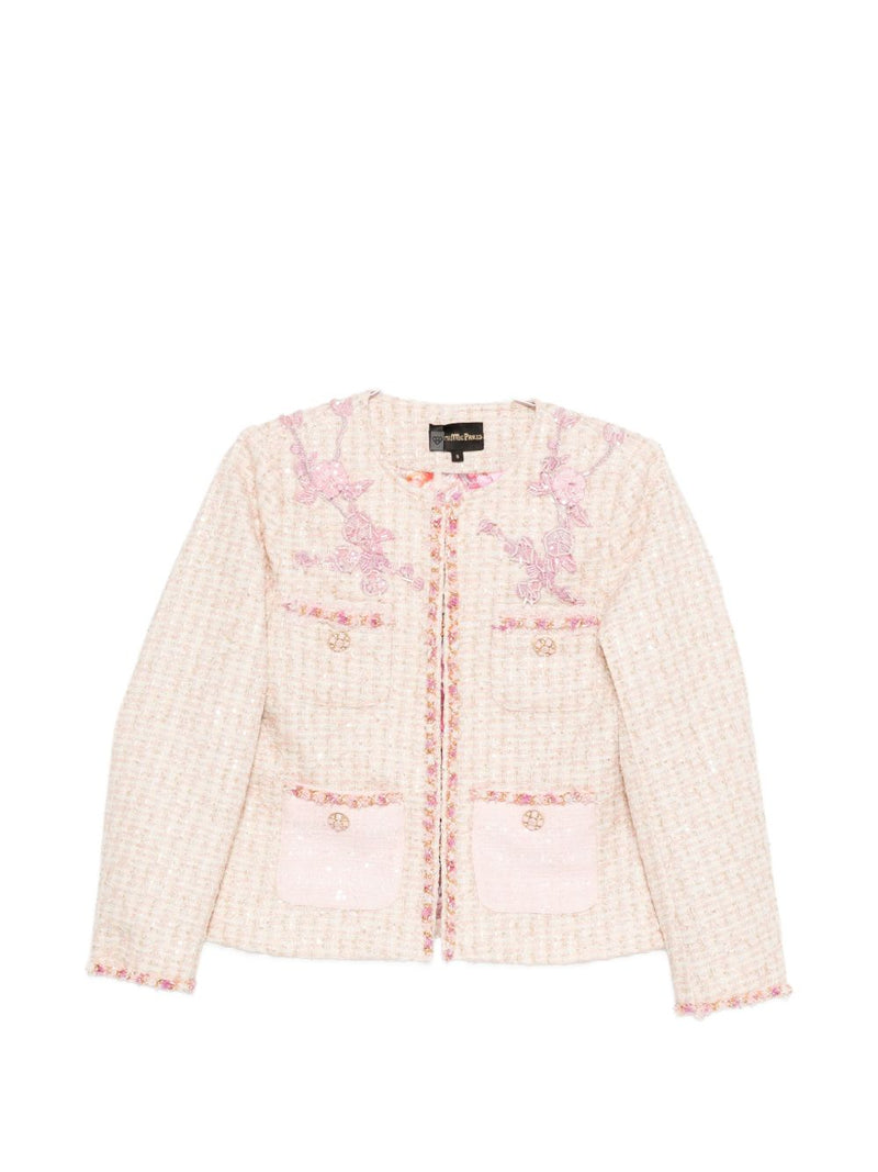 MINIME PARIS Cotton blend crewneck jacket | Urbalenti™ NYC