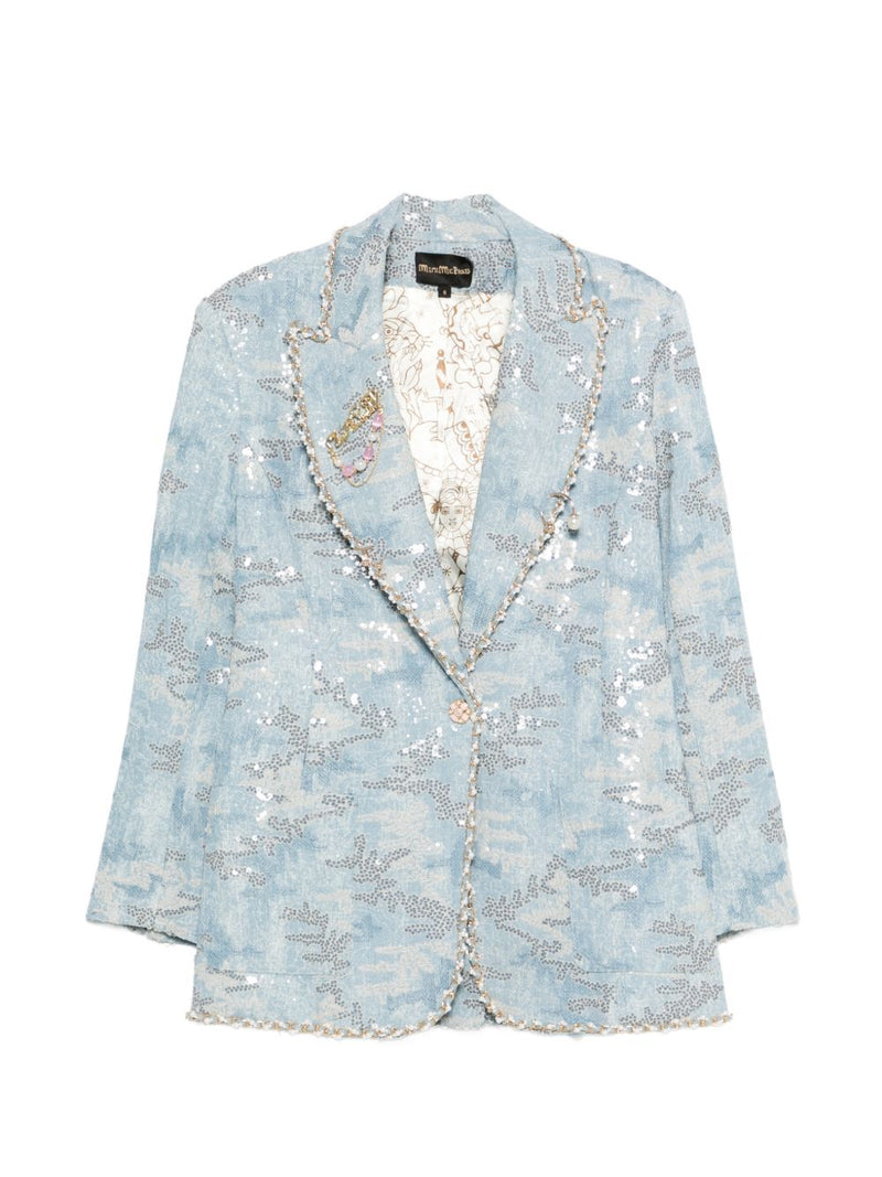 MINIME PARIS Printed single-breasted jacket | Urbalenti™ NYC