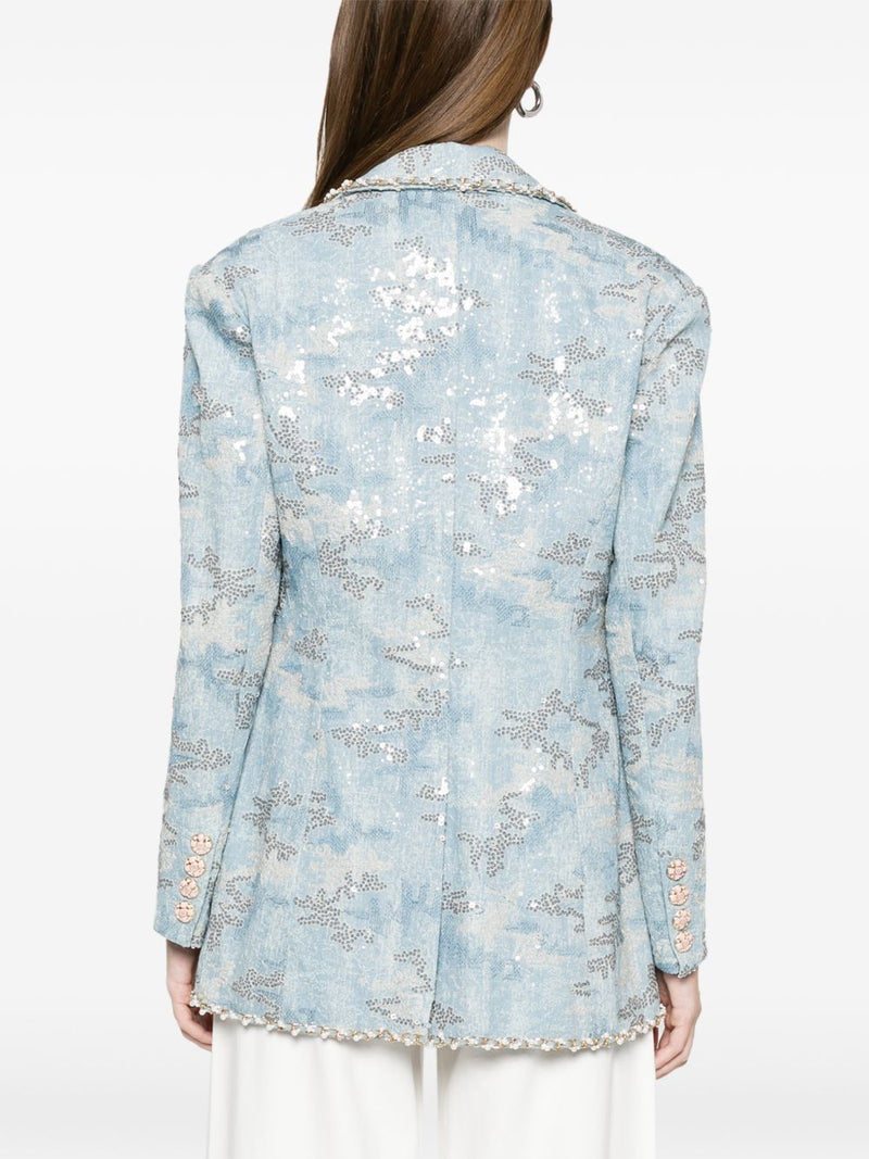 MINIME PARIS Printed single-breasted jacket | Urbalenti™ NYC
