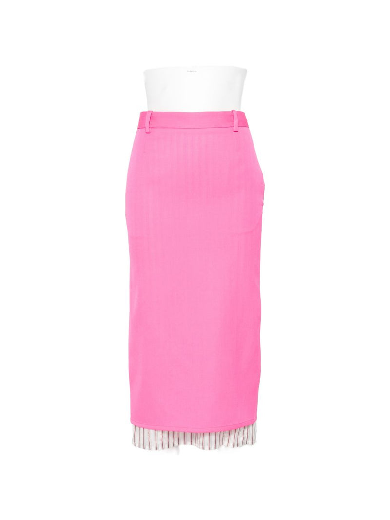 THE ATTICO FAshION Wool midi skirt | Urbalenti™ NYC