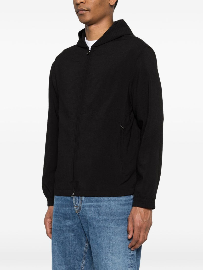 Emporio Armani Hooded blouson jacket | Urbalenti™ NYC