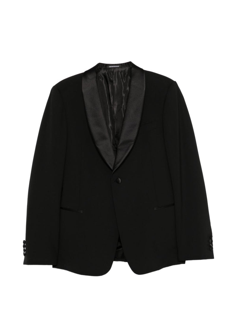 Emporio Armani Wool tuxedo suit | Urbalenti™ NYC