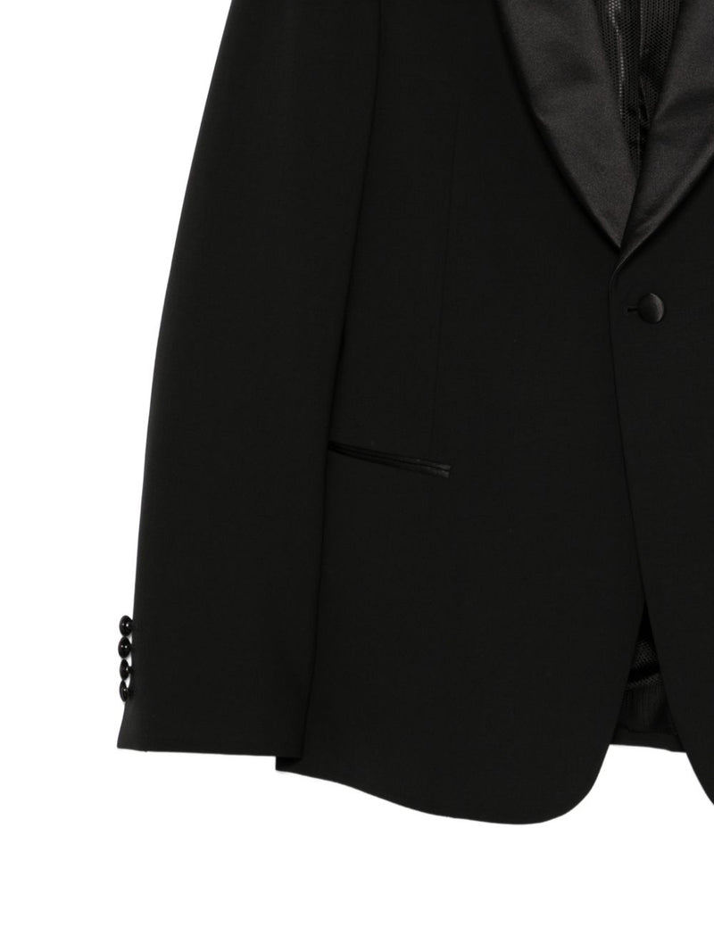 Emporio Armani Wool tuxedo suit | Urbalenti™ NYC