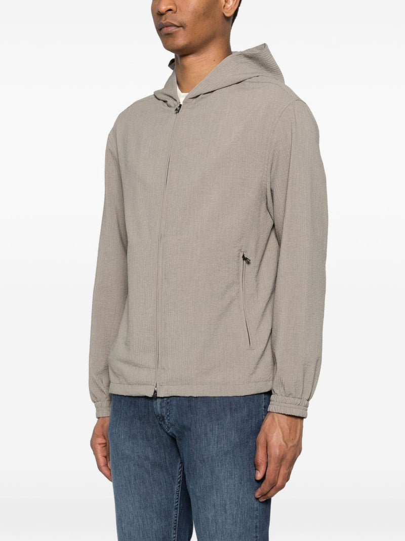 Emporio Armani Hooded blouson jacket | Urbalenti™ NYC