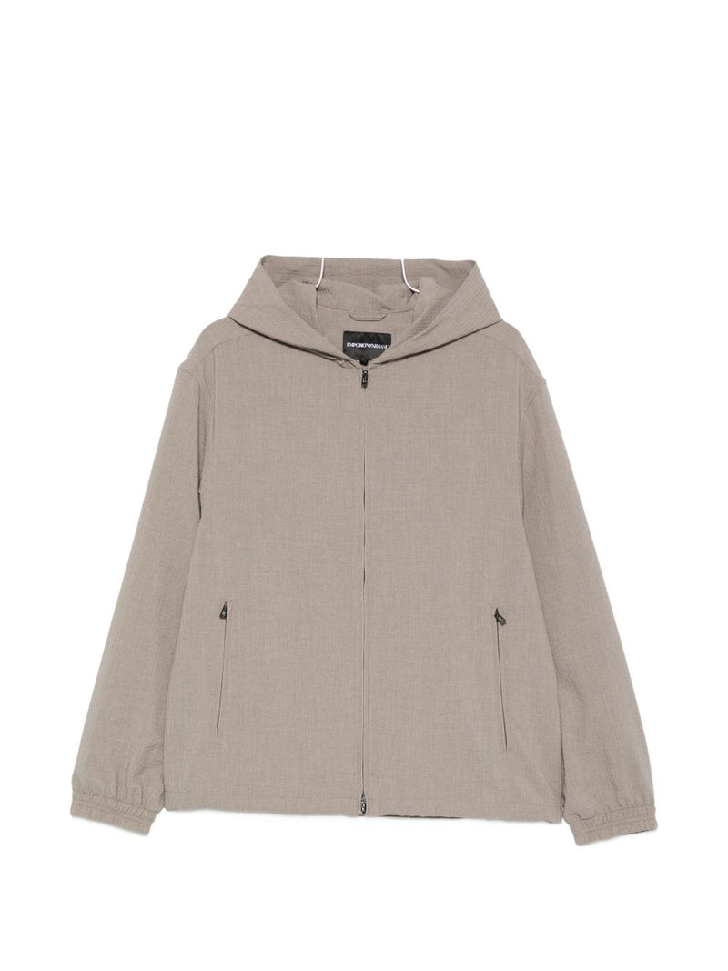 Emporio Armani Hooded blouson jacket | Urbalenti™ NYC