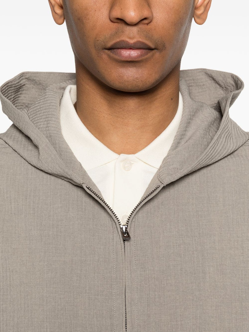 Emporio Armani Hooded blouson jacket | Urbalenti™ NYC
