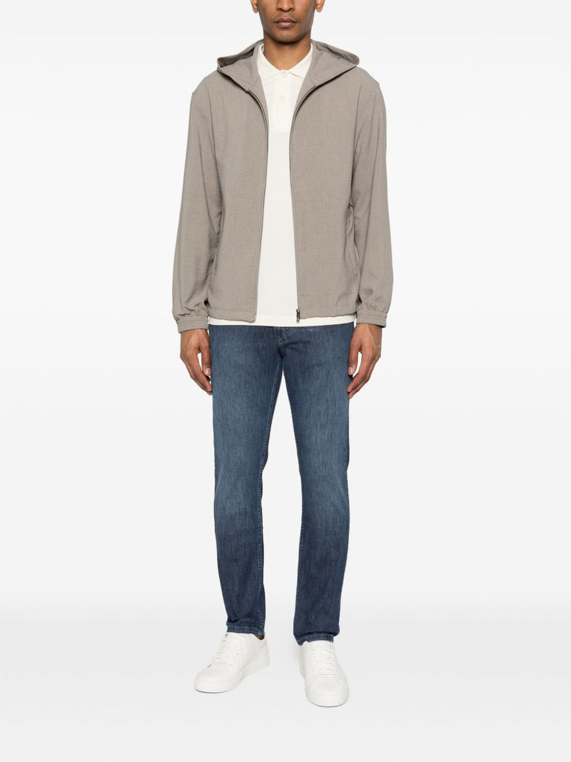 Emporio Armani Hooded blouson jacket | Urbalenti™ NYC