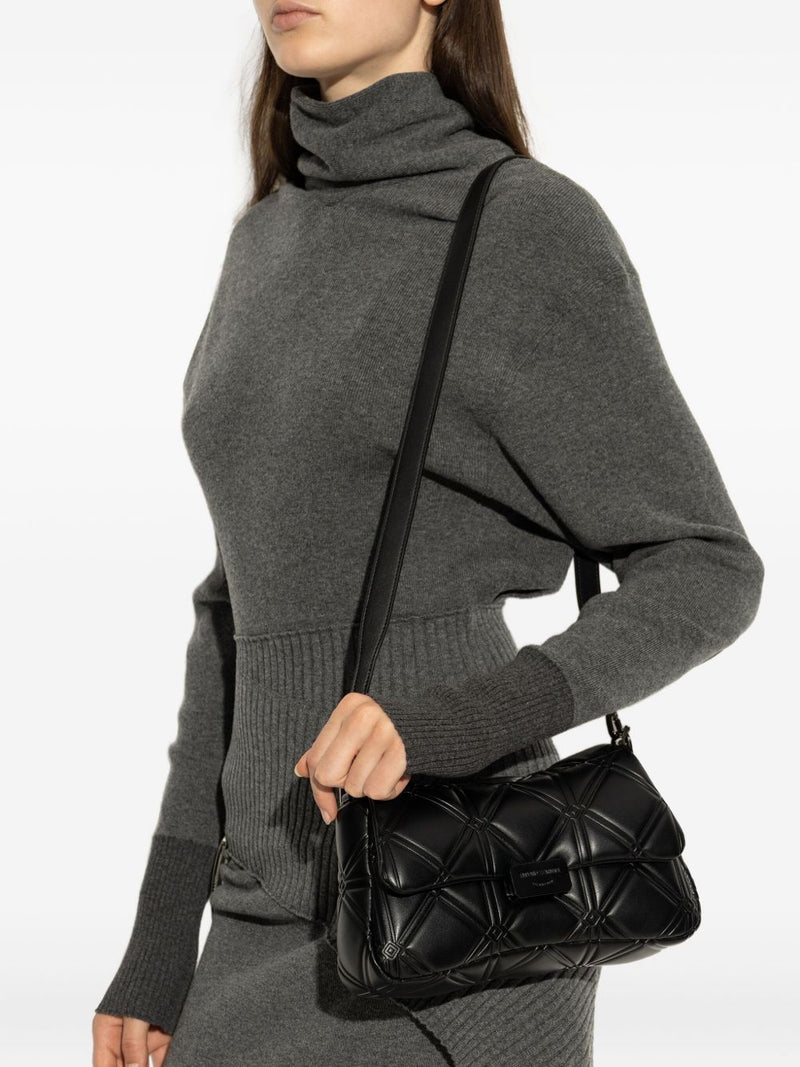 Emporio Armani Emporio Armani Medium leather shoulder bag
