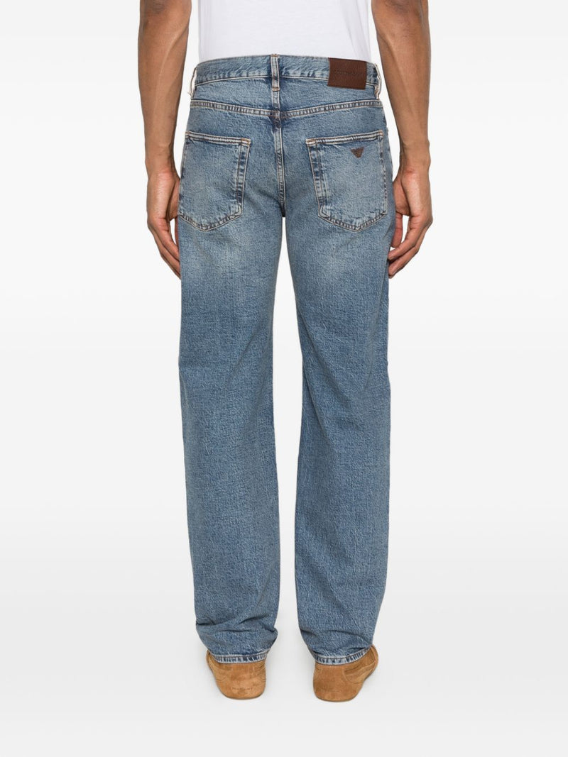 EMPORIO ARMANI EXCLUSIVE Denim cotton jeans | Urbalenti™ NYC