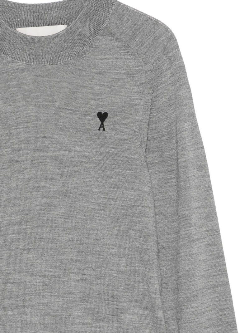 Ami Paris Ami De Coeur wool sweater | Urbalenti™ NYC