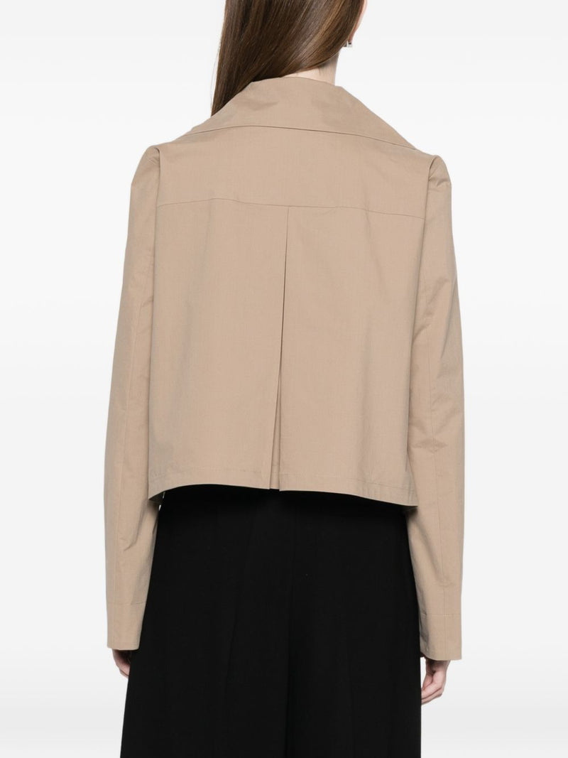 Emporio Armani Cotton double-breasted jacket | Urbalenti™ NYC