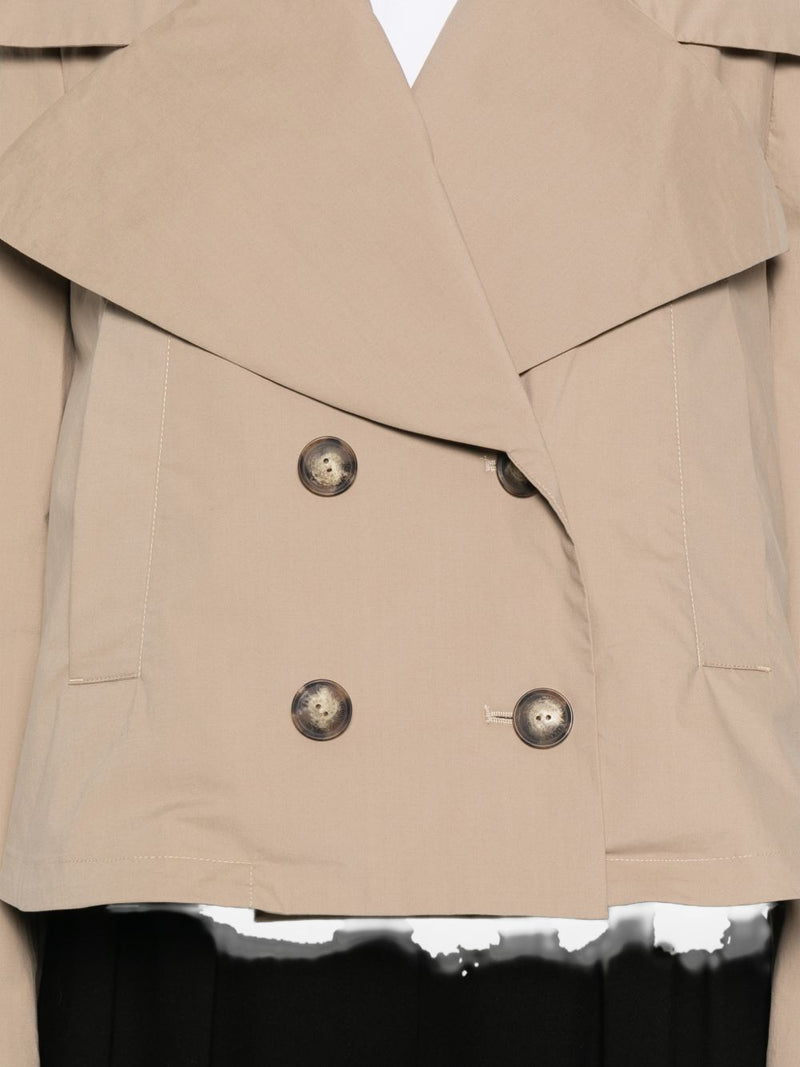Emporio Armani Cotton double-breasted jacket | Urbalenti™ NYC