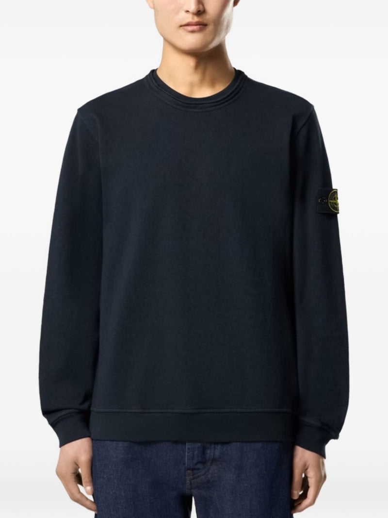 Stone Island Logo cotton sweatshirt | Urbalenti™ NYC