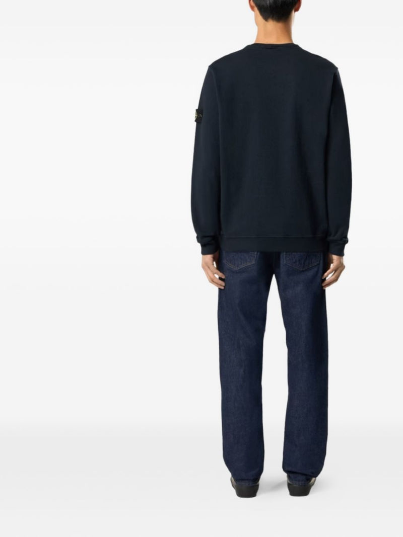 Stone Island Logo cotton sweatshirt | Urbalenti™ NYC