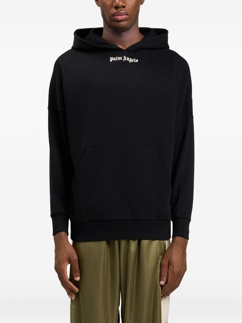 Palm Angels Logo cotton hoodie | Urbalenti™ NYC