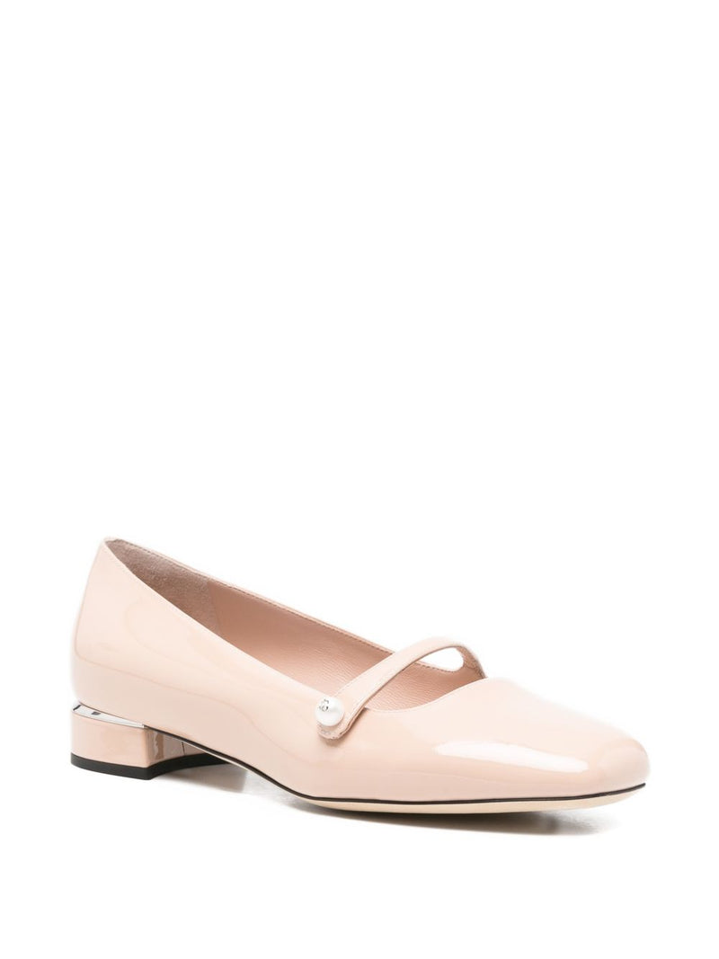 Jimmy Choo Elisa patent leather ballet flats | Urbalenti™ NYC