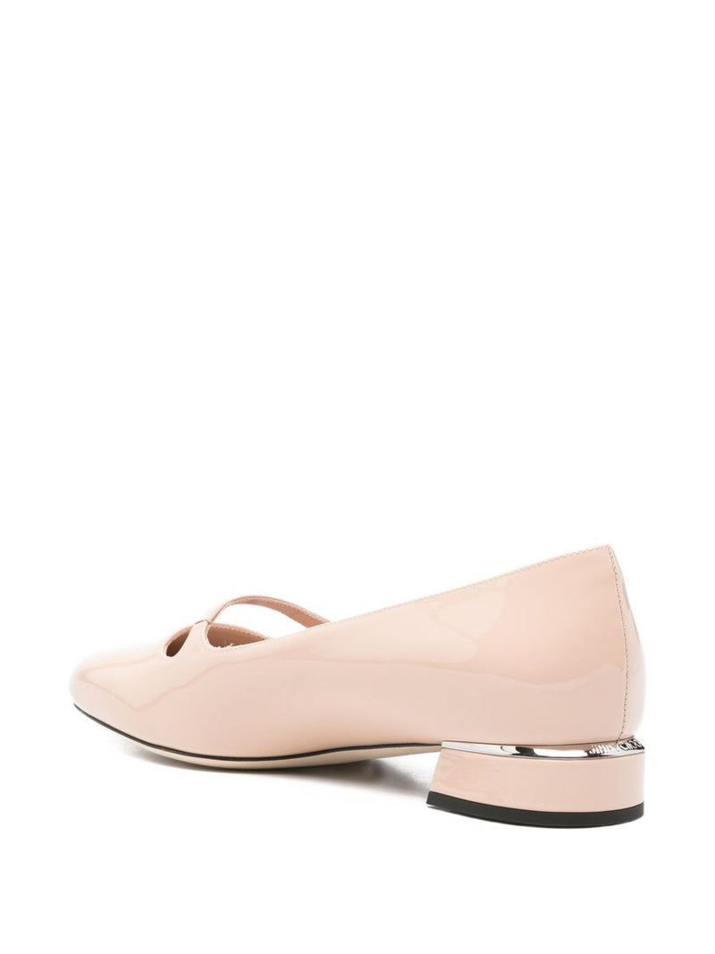 Jimmy Choo Elisa patent leather ballet flats | Urbalenti™ NYC