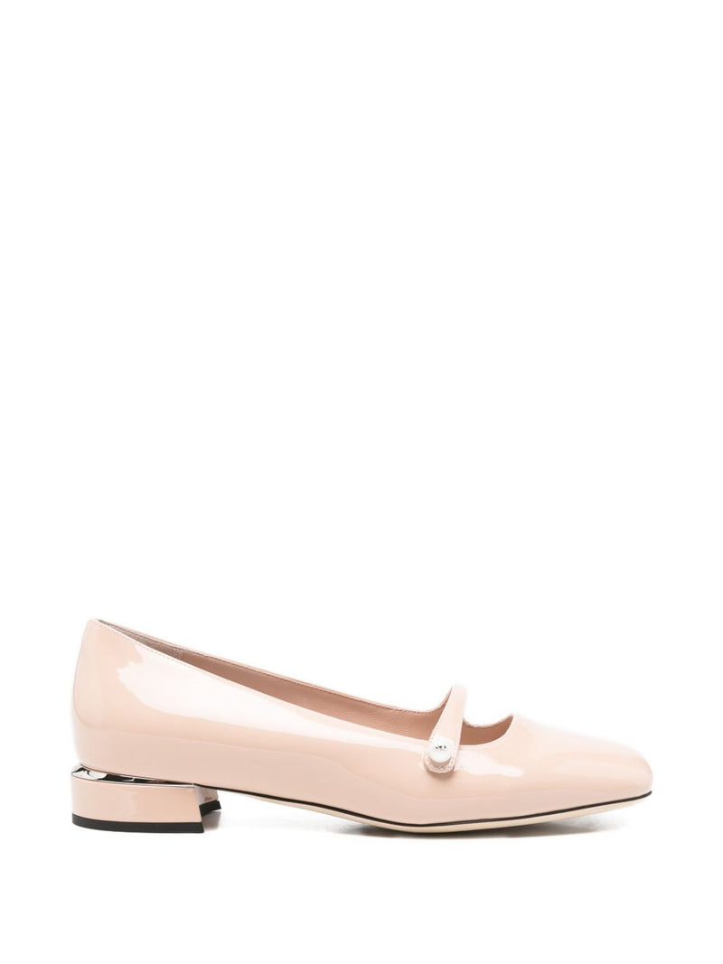 Jimmy Choo Elisa patent leather ballet flats | Urbalenti™ NYC