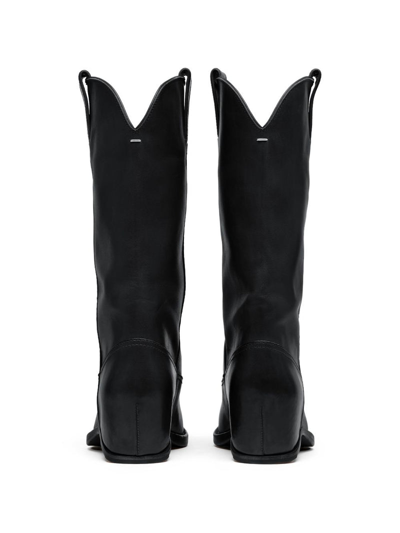 Maison Margiela Leather western boots | Urbalenti™ NYC