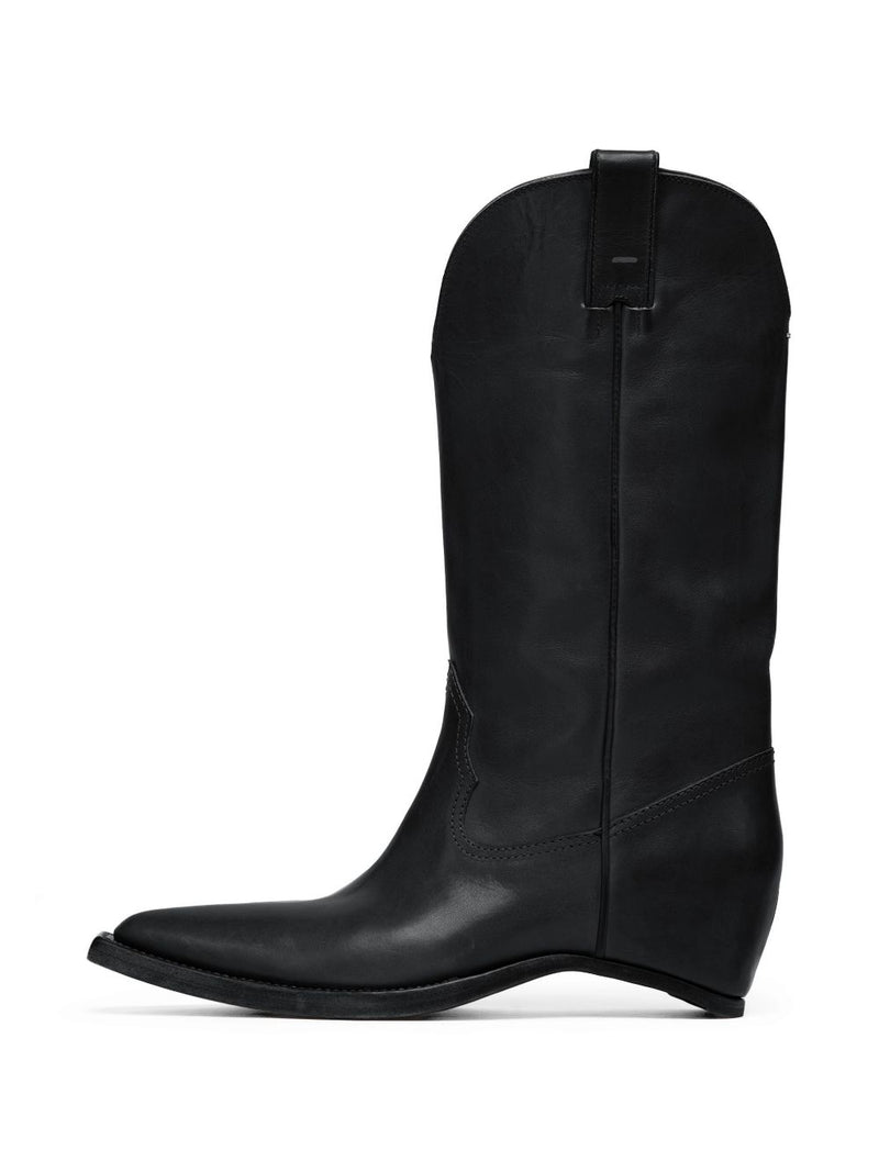 Maison Margiela Leather western boots | Urbalenti™ NYC