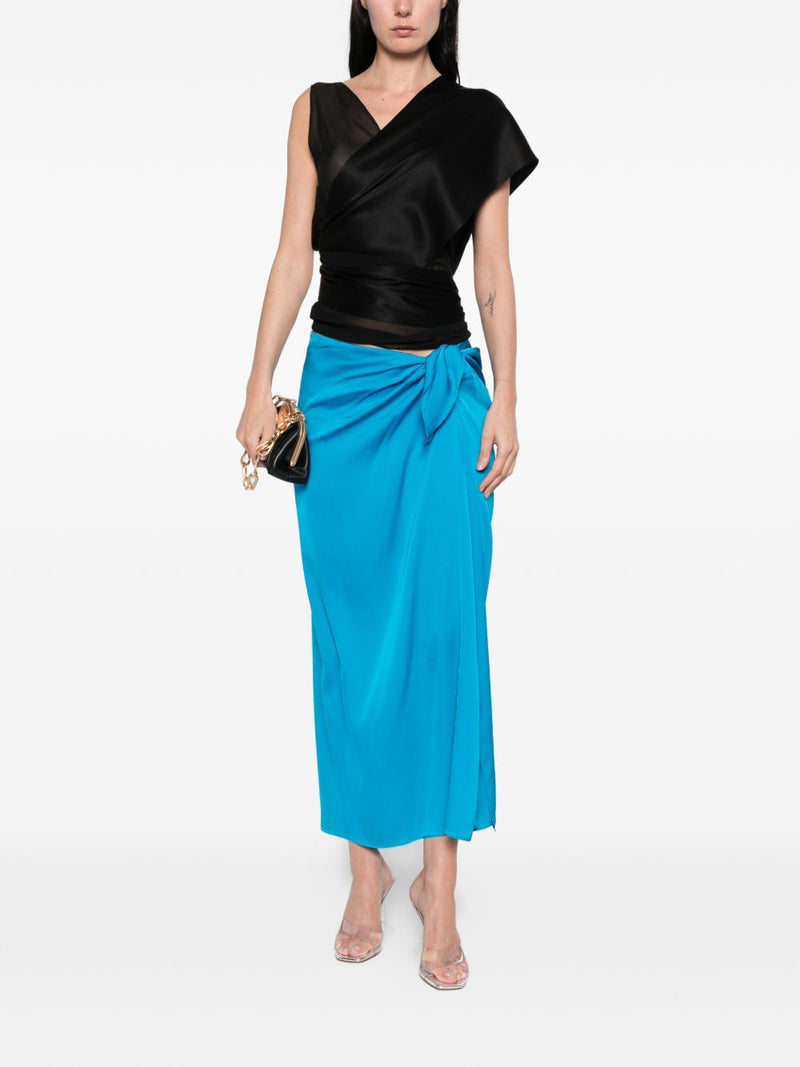 Silk95Five Silk95Five French Tie silk skirt