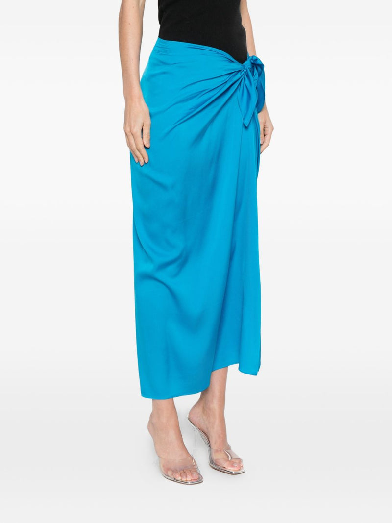 Silk95Five Silk95Five French Tie silk skirt
