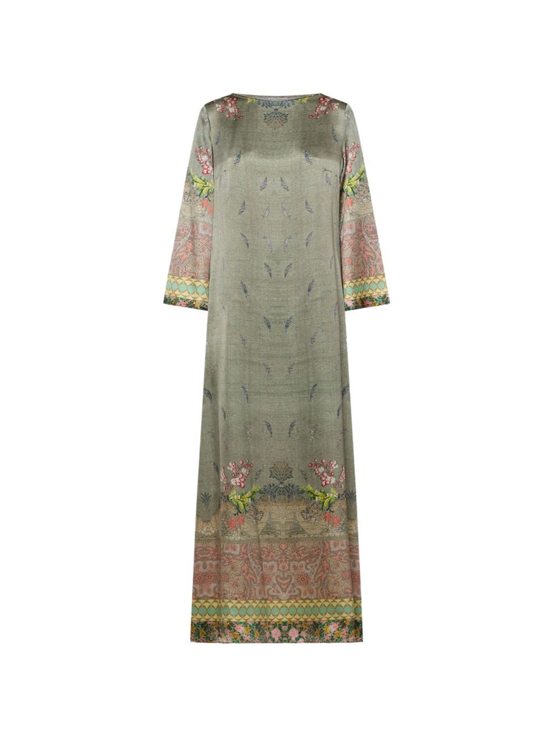 Pierre Louis Mascia Pierre Louis Mascia A-line silhouette Printed silk dress