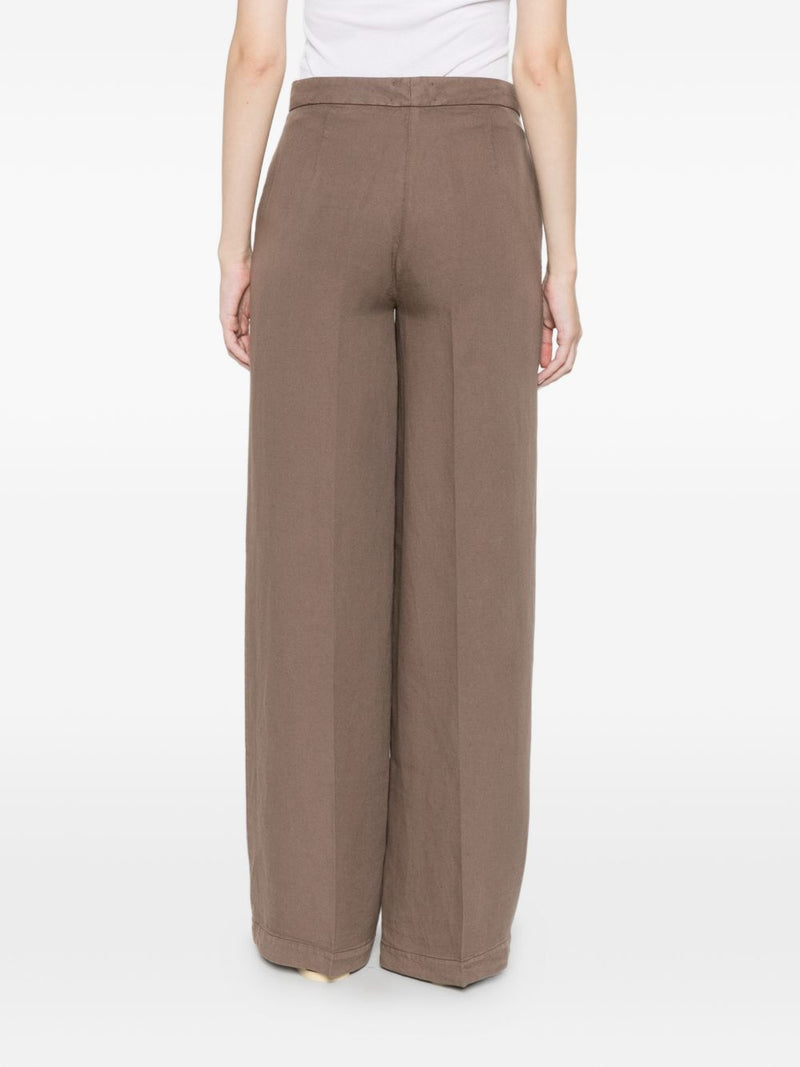 Via Masini 80 Via Masini 80 Linen wide-leg trousers