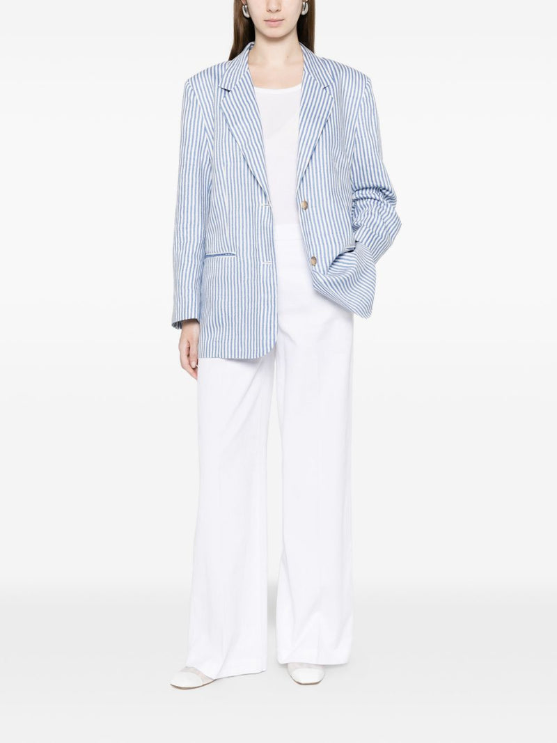 White Sand White Sand Linen blend single-breasted jacket