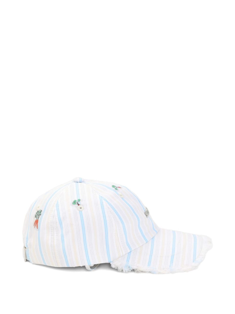 JACQUEMUS Cappello rigato in cotone | Urbalenti™ NYC