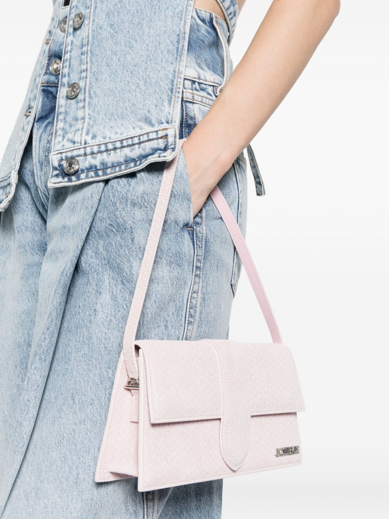 JACQUEMUS Le Bambino long leather shoulder bag | Urbalenti™ NYC