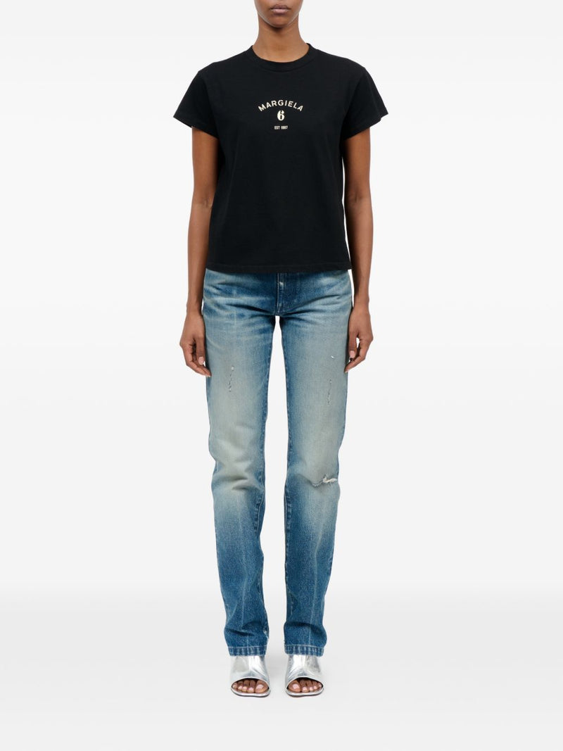 MM6 Maison Margiela Logo cotton t-shirt Variant 8 | Urbalenti™ NYC