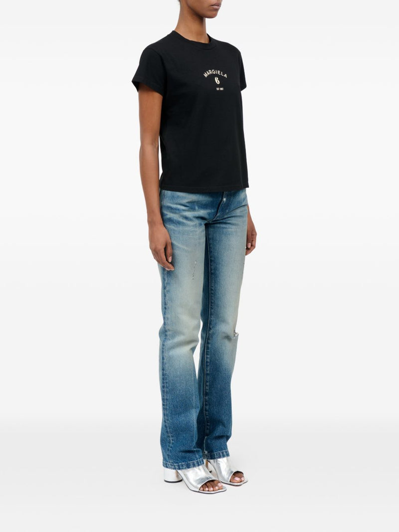 MM6 Maison Margiela Logo cotton t-shirt Variant 8 | Urbalenti™ NYC