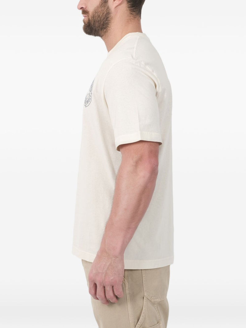 Stone Island Logo cotton t-shirt Variant 5 | Urbalenti™ NYC