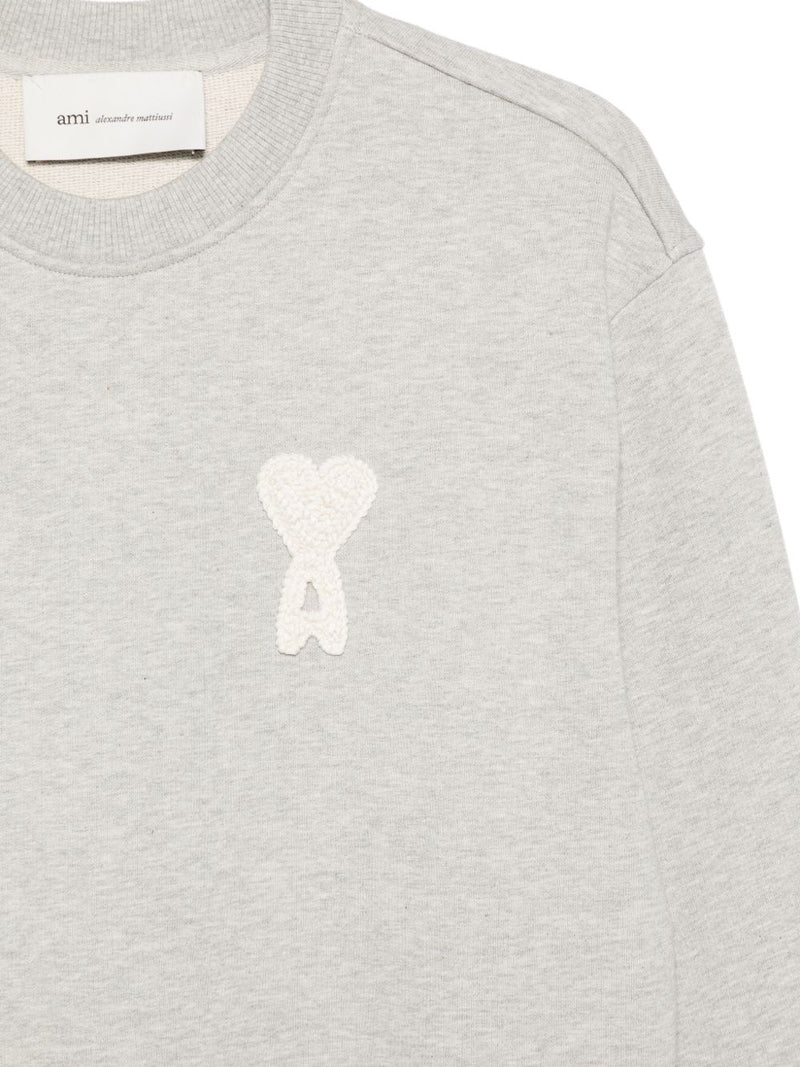 Ami Paris Ami De Coeur cotton sweatshirt | Urbalenti™ NYC