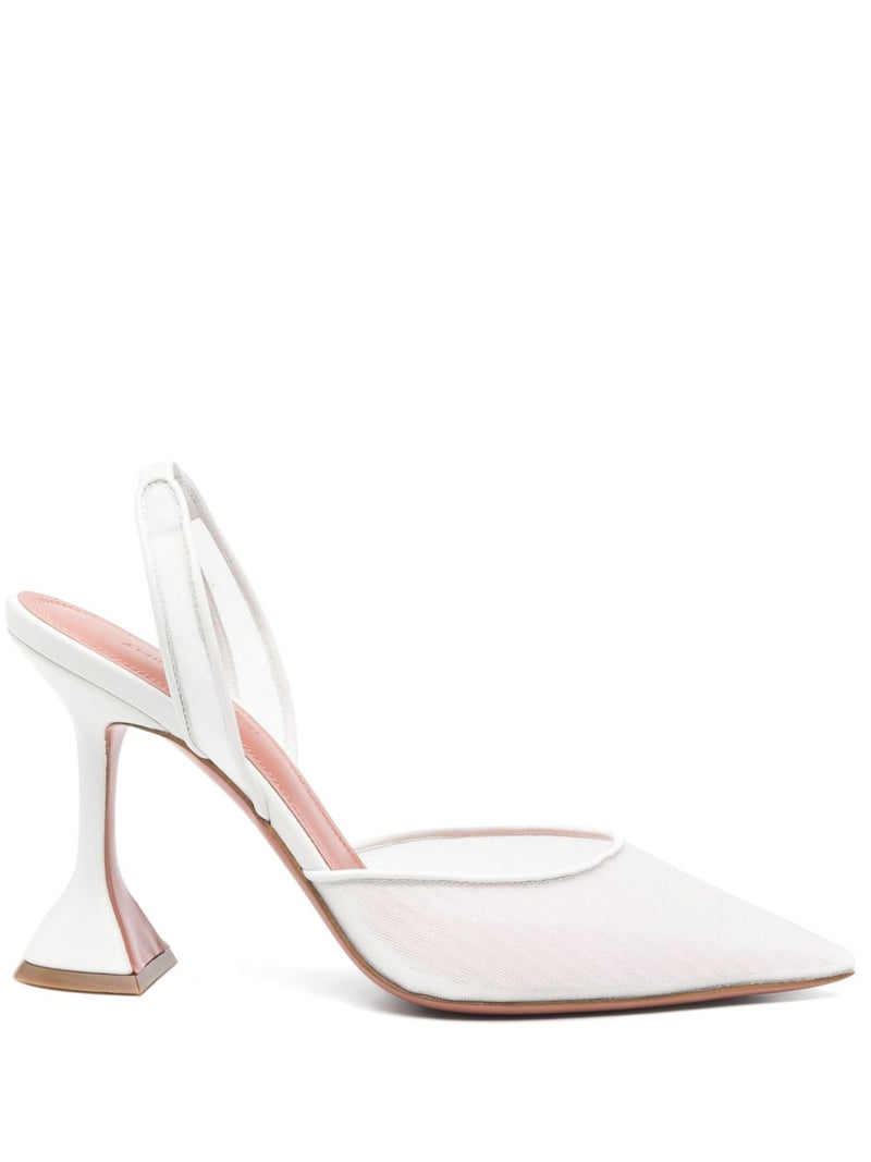 Amina Muaddi Holli slingback pumps | Urbalenti™ NYC