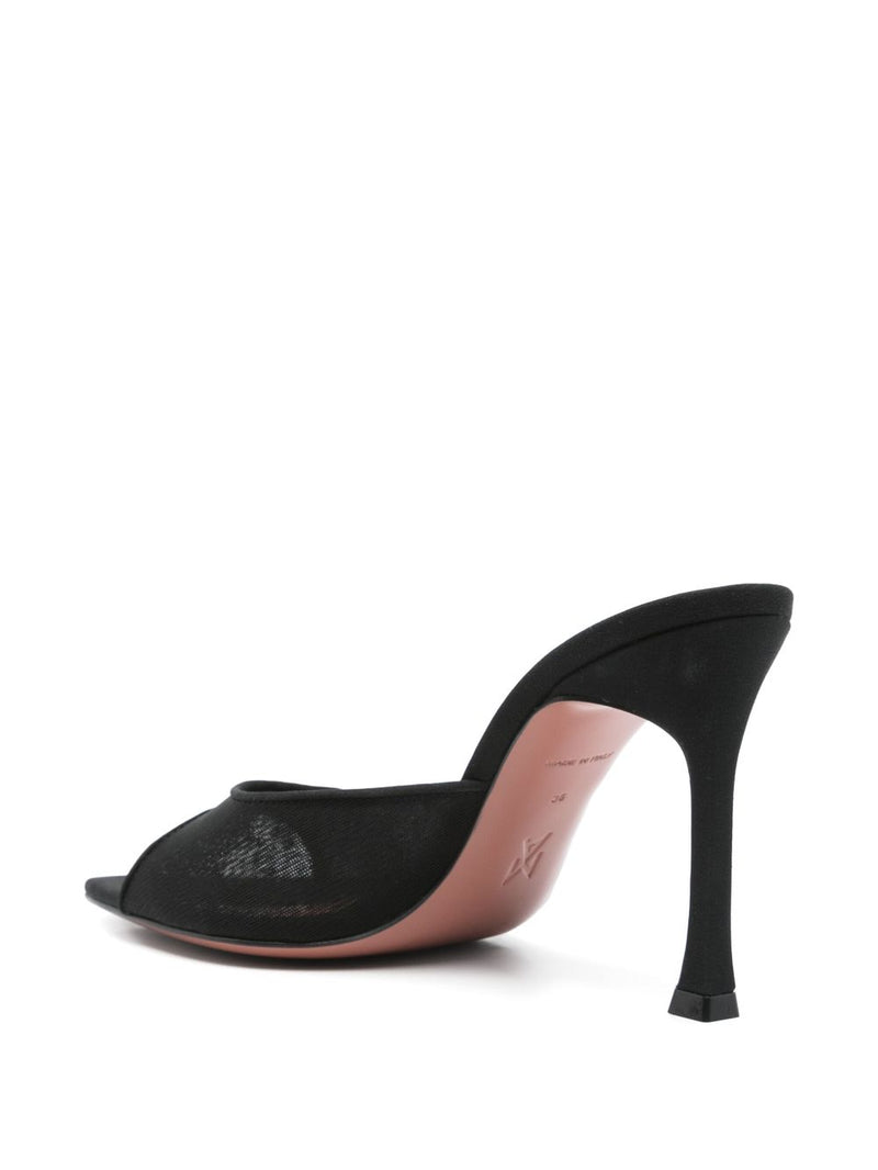 Amina Muaddi Alexa heel sandals | Urbalenti™ NYC