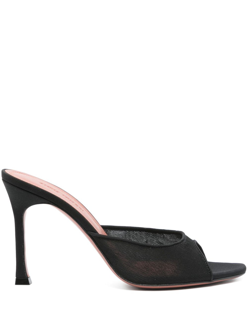 Amina Muaddi Alexa heel sandals | Urbalenti™ NYC