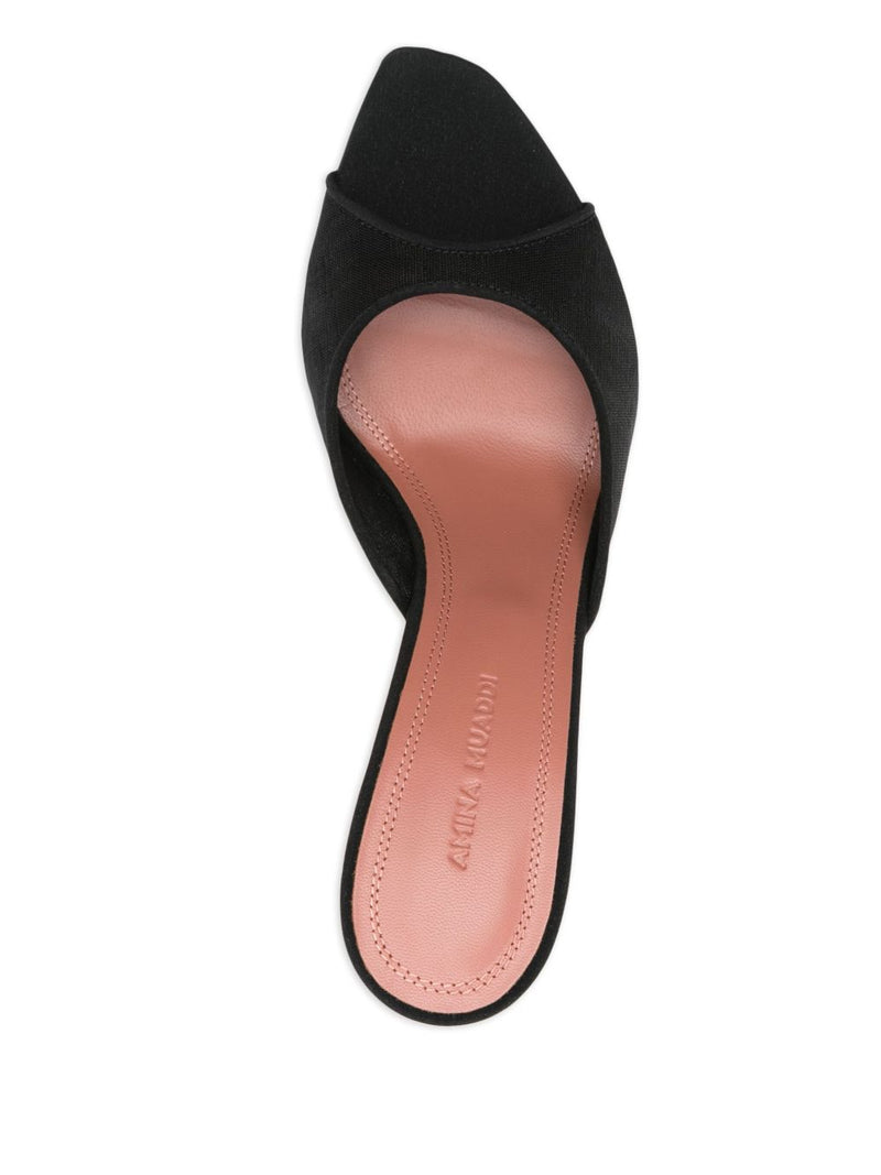 Amina Muaddi Alexa heel sandals | Urbalenti™ NYC