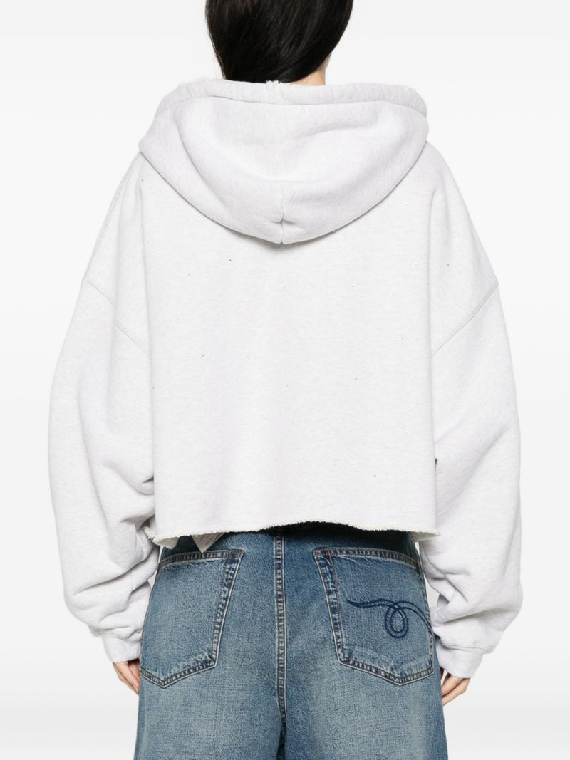 Golden Goose Cotton cropped hoodie Variant 2 | Urbalenti™ NYC