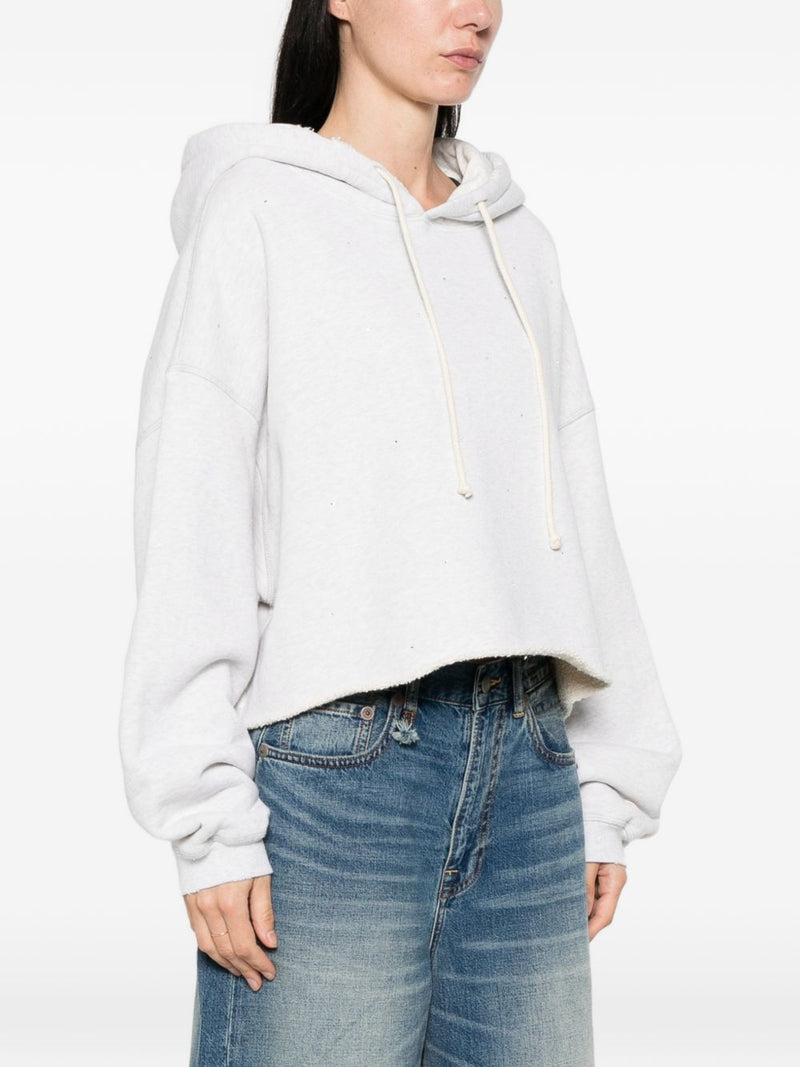 Golden Goose Cotton cropped hoodie Variant 2 | Urbalenti™ NYC
