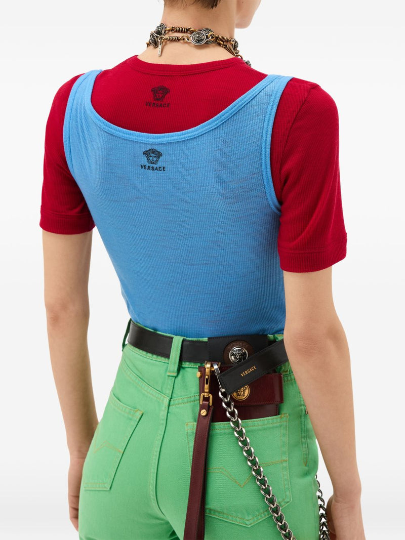 Versace Medusa wool tank top | Urbalenti™ NYC